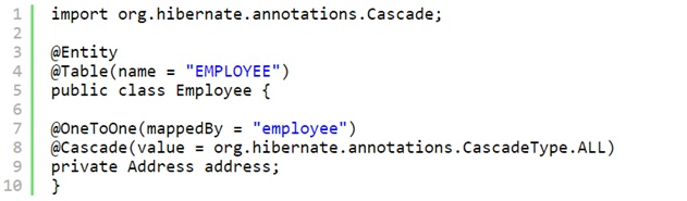 hb hibernat.annotation.Cascade